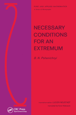 【预订】Necessary Conditions for an Extremum