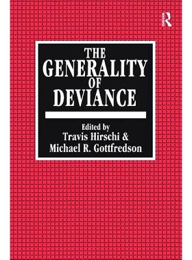 预订 The Generality of Deviance: 9781138515949