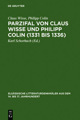 【预订】Parzifal von Claus Wisse und Philipp Colin (1331 bis 1336) 9783110023657