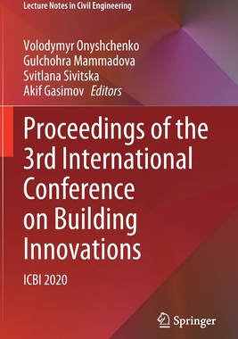 【预订】Proceedings of the 3rd International Conference on Building Innovati 9783030850456