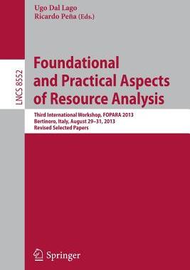 预订 Foundational and Practical Aspects of Resource Analysis