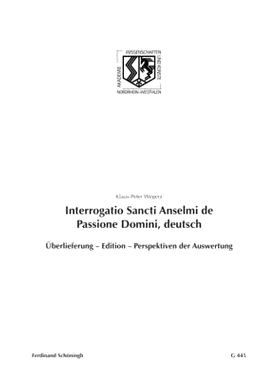 预订 Interrogatio Sancti Anselmi de Passione Domini, deutsch: Überlieferung – Edition – Perspektiven der Auswertung