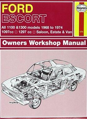 [预订]Ford Escort Mk I 1100 & 1300 (68 - 74) Haynes Repair Manual 9780857336446