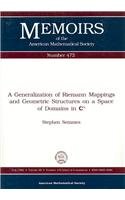 【预售】A Generalization of Riemann Mappings and Geometric Structures on a Space of Domains in C\(^n\)