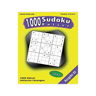 [预订]1000 Leichte Sudoku Ratsel, Ausgabe 03: 1000 Leichte 9x9 Sudoku Mit Losungen, Ausgabe 03 9781539359463