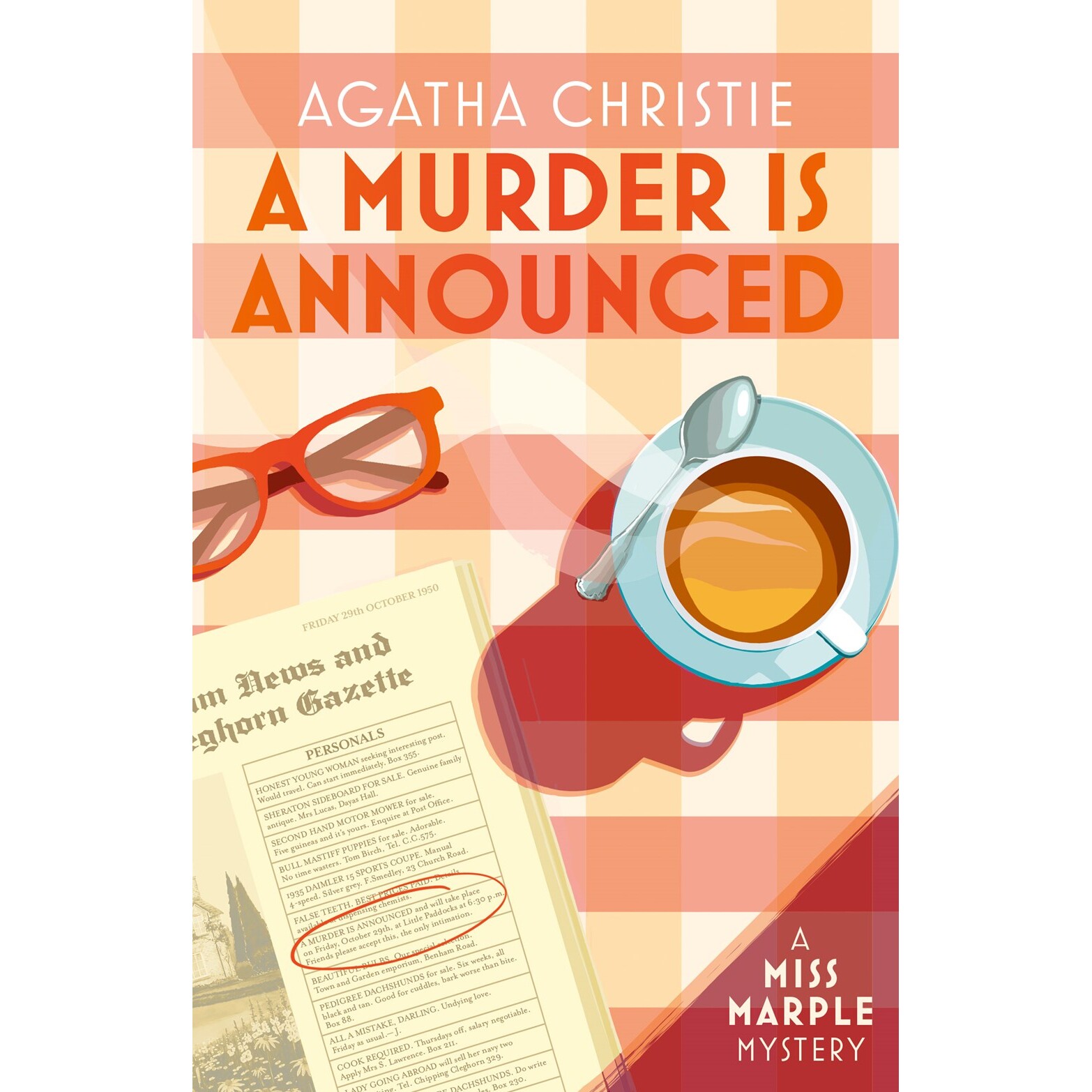预售 谋杀启事 阿加莎逝世50周年 精装纪念版 英文原版 Agatha Christie 阿婆经典推理小说 A Murder is Announced