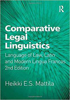 【预售】Comparative Legal Linguistics
