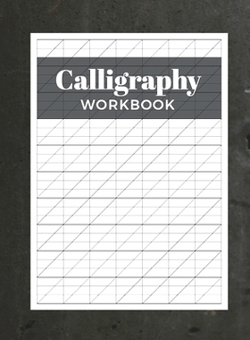 预订 Calligraphy Workbook: Modern Calligraphy Practice Sheets - 120 Sheet Pad: 9781690723639