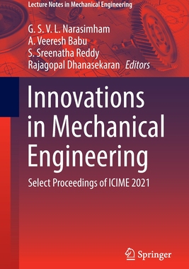 预订 Innovations in Mechanical Engineering: Select Proceedings of Icime 2021
