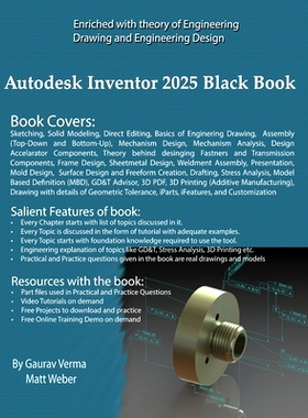 预订 Autodesk Inventor 2025 Black Book