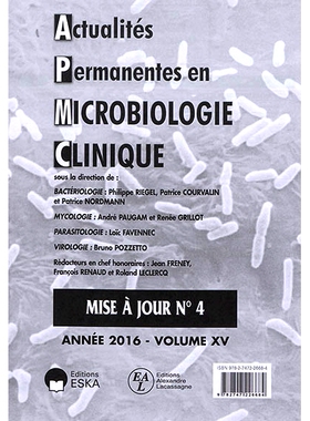 预订 Actualités permanentes en microbiologie clinique, n° 15, mise à jour n°4 临床微生物学*新闻，n°15，更新 n°4