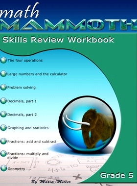 预订 Math Mammoth Grade 5 Skills Review Workbook: 9781942715702