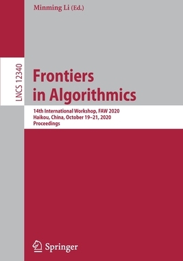 【预订】Frontiers in Algorithmics