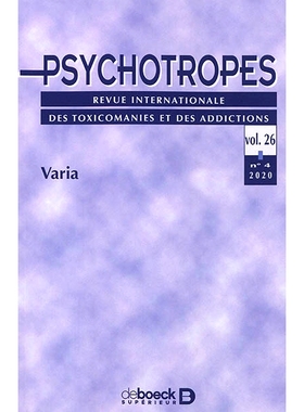 预订 Psychotropes, n° 4 (2020). Varia 精神*，n° 4 (2020)。瓦里亚: 9782807393912