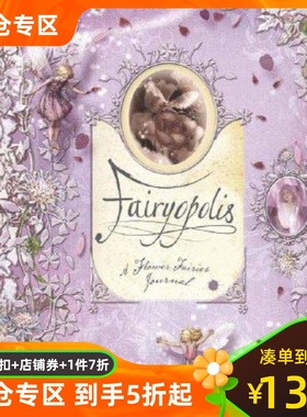 英文原版 花仙子日记 立体书 Fairyopolis: A Flower Fairies Journal ( Flower Fairies ) 精装 亲子互动阅读5-9岁儿童艺术启蒙书