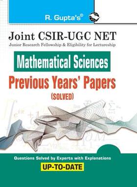 [预订]Joint CSIRUGC NET: Mathematical Sciences Previous Years’ Papers (Solved) 9789386298355