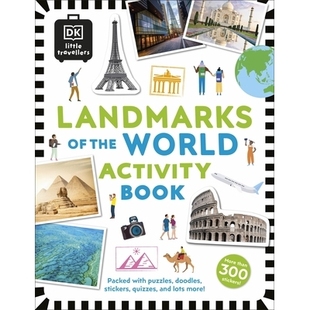 World and Little Packed the Landmarks lots quizzes with more doodles stickers Travellers 预订 小小旅行家 puzzles