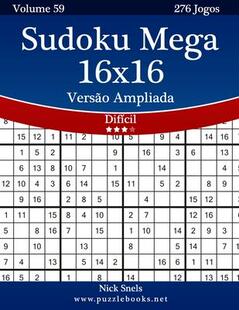 9781514249307 276 Versao Mega Jogos Dificil Sudoku Volume Ampliada 预订 16x16