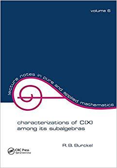 【预售】Characterization of C(x) among its Subalgebras