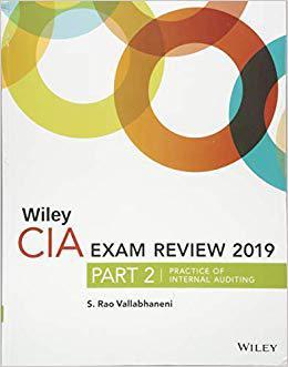 【预售】Wiley Ciaexcel Exam Review 2019, Part 2: Practice Of Internal Auditing (Wiley Cia Exam Review Series)
