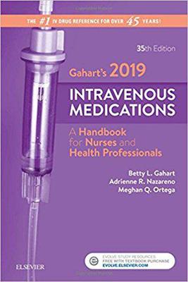 Gahart’s 2019 Intravenous Medications 2019静脉注射药物