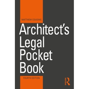 Pocket Book 建筑师法律袖 预订 第4版 Legal 珍书 9781032828176 Architect’s