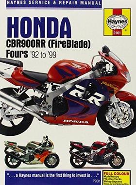 [预订]Honda CBR900RR FireBlade (92 - 99) Haynes Repair Manual 9780857339386