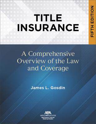 [预订]Title Insurance, Fifth Edition 9781639050987