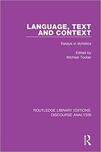 Text and Context Language Essays Stylistics 预售