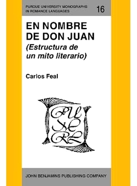 预订 En Nombre de Don Juan (Estructura de un mito literario).: 9789027217264