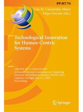 预订 Technological Innovation for Human-Centric Systems 15th IFIP WG 5.5/SOCOLNET Advanced Doctoral Conference on Comp