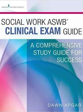 【预售】Social Work ASWB Clinical Exam Guide and Practice Test: