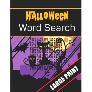 for Print Halloween 预订 9781700437013 Large Search Holiday Everyone Activities Word