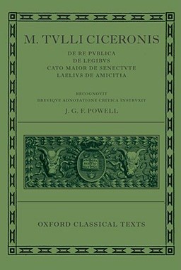 【预订】M. Tulli Ciceronis De Re Publica, De Legibus, Cato Maior de Senectute, Laelius de Amicitia