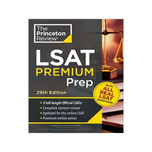[预订]Princeton Review LSAT Premium Prep, 29th Edition: 3 Real LSAT Preptests + Strategies & Review 9780593516294
