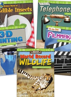 【预订】Adding & Subtracting Fractions: Grades 4-5 (5-Book Set)