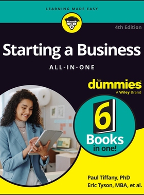 预订 Starting a Business All-In-One for Dummies, 4th Edition: 9781394407446