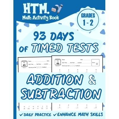 预订 93 Days of Timed Tests - Addition And Subtraction: Grades 1-2, Math Drills, Single Digit, Digits 0-15, Reproducible