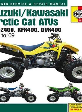 [预订]Suzuki/Kawasaki Artic Cat ATVs 2003 to 2009 9781563929106