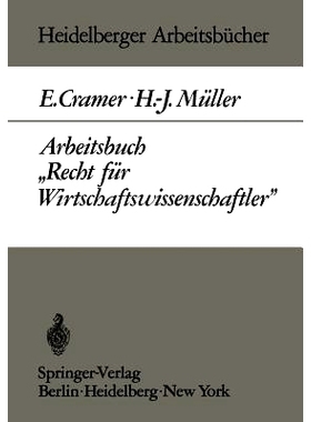 预订 Arbeitsbuch „Recht für Wirtschaftswissenschaftler“: 9783540057963