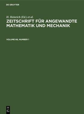 [预订]ZEITSCHR. F. ANGEW. MATH. U. MECHANIK V. 66/1 ZAMM 9783112547533