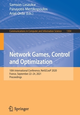 【预订】Network Games, Control and Optimization: 10th International Conference, NetGCooP 2020, 9783030874728