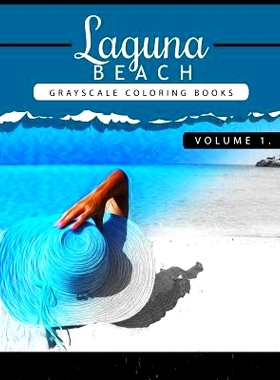 预订 Laguna Beach Volume 1: Sea, Lost Ocean, Dolphin, Shark Grayscale coloring books for adults Relaxation Art Therapy f