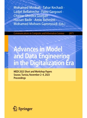 预订 Advances in Model and Data Engineering in the Digitalization Era: MEDI 2023 Short and Workshop Papers, Sousse, Tuni