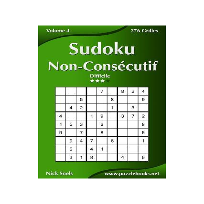 [预订]Sudoku Non-Consecutif - Difficile - Volume 4 - 276 Grilles 9781512039290