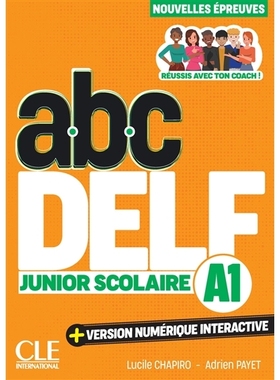 预售 ABC DELF A1 少儿法语 2025新版 junior scolaire 法语原版教辅 DELF考试听力写作阅读练习 法国出国留学备考 原装进口书