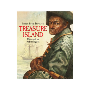 现货罗伯特·英潘名著插画系列:金银岛 精装绘本 英文原版 Treasure Island (Ingpen Hardback Classics)