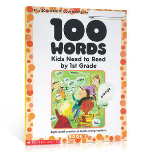 英文原版 Grade 1st Need 一年级要知道 100个单词 100 儿童英语启蒙 现货 Words Read Kids