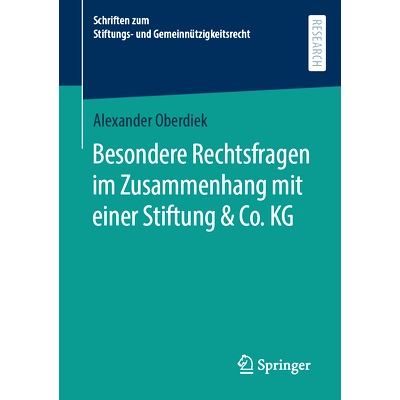 预订 Besondere Rechtsfragen Im Zusammenhang Mit Einer Stiftung & Co. Kg: 9783658434113