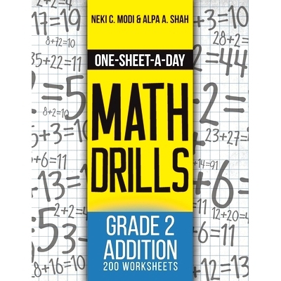 预订 One-Sheet-A-Day Math Drills: Grade 2 Addition - 200 Worksheets (Book 3 of 24): 9781627341974
